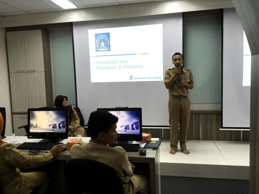 Pelatihan Sistem Presensi untuk Pegawai di lingkup Kabupaten Sleman