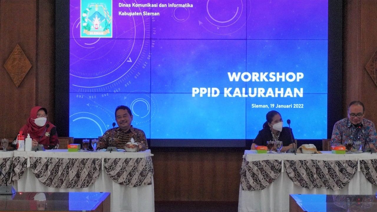 Diskominfo Sleman Gelar Workshop PPID Kalurahan