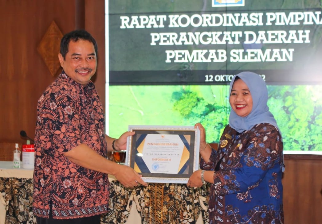 18 Badan Publik Sleman Raih Predikat Informatif