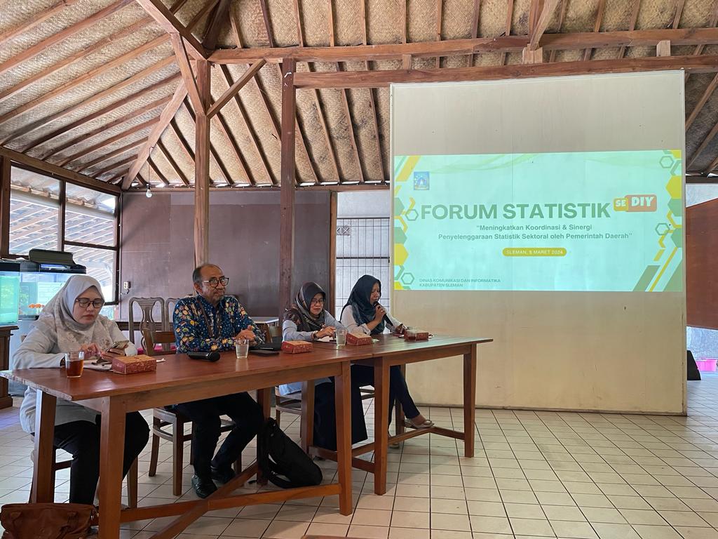 Sinergikan Penyelenggaraan Statistik Sektoral, Kominfo Sleman Gelar Forum Statistik se-DIY