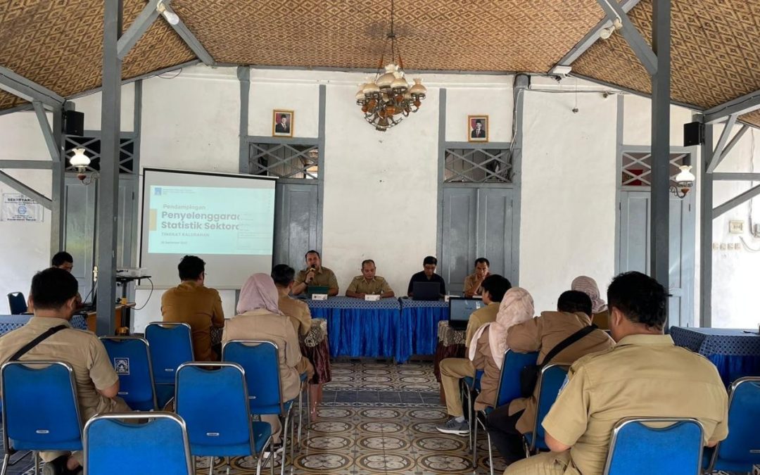 Diskominfo Sleman dan BPS Sleman Berkolaborasi dalam Pelaksanaan Pendampingan Penyelenggaraan Statistik Sektoral